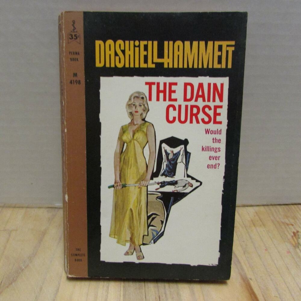 The Dain Curse Dashiell Hammett Permabook 1961 Pulp Sleaze Pin Up M4198